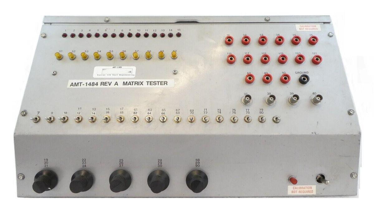 Used Varian Semiconductor Equipment AMT-1484 Matrix Tester IIS Untested Spare