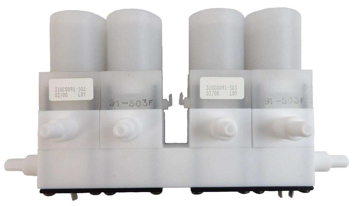Semitool 310T0108-01 ASM Slip Stream 4 Stage Dose Valve Block 1/4 New