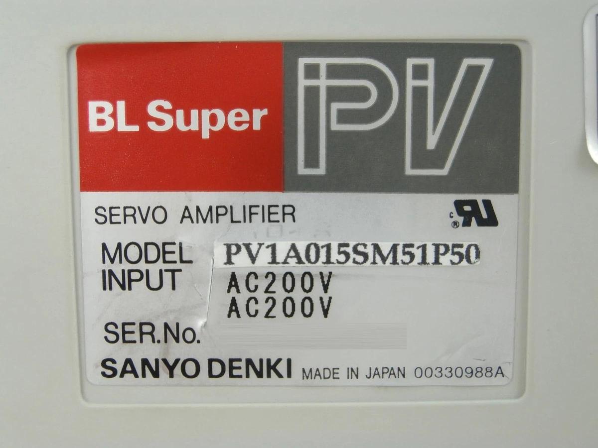 Refurbished Sanyo Denki PV1A015SM51P50 Servo Amplifier Super PV AMAT 0870-01085 Refurbished