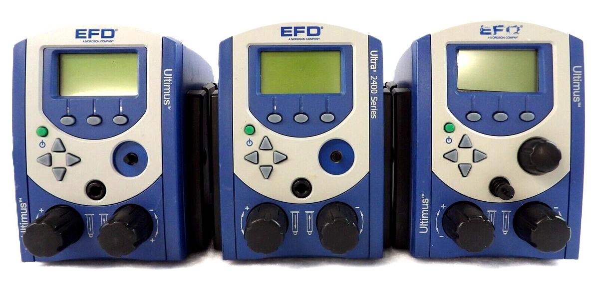 Used Nordson EFD 7017041 Ultra 2400 Digital Dispensing System Lot of 3 Untested Spare