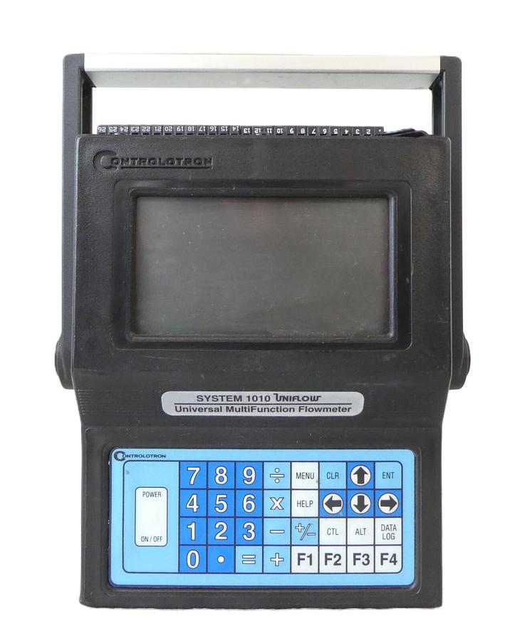 Used Controlotron 1010EPTRE-T1GZ MultiFunction Flowmeter System 1010 Uniflow Working