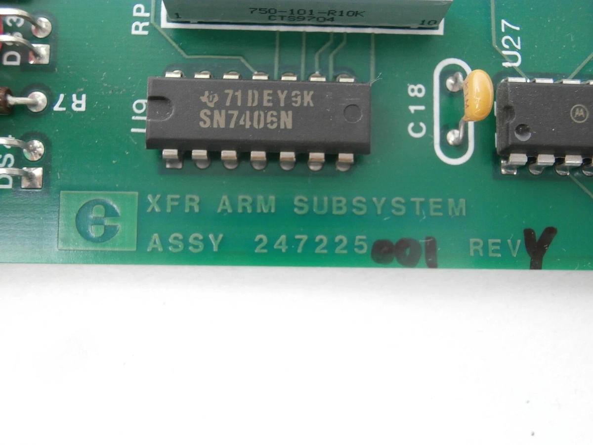 Used Electroglas 247225-001 Transfer Arm Subsystem PCB Card Working Surplus