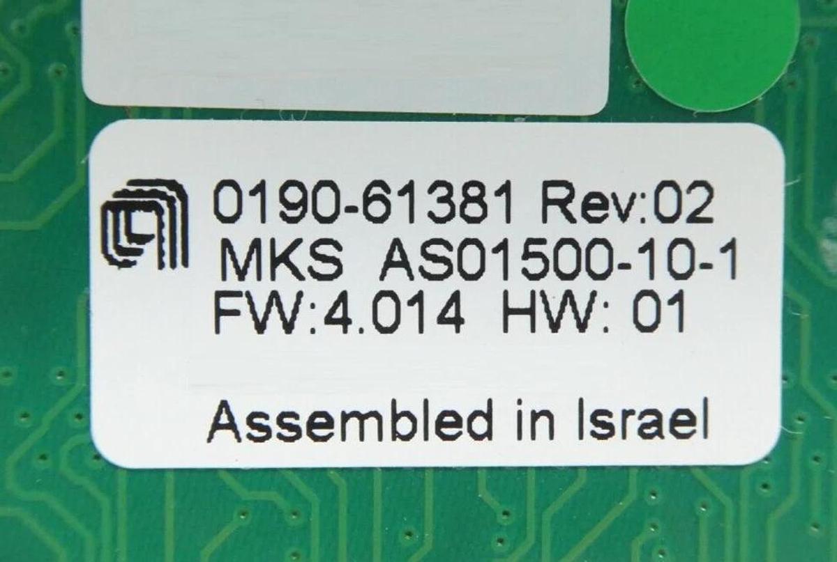 Used MKS Instruments AS01500-10-1 Interlock Module PCB CDN497 AMAT 0190-61381 Working