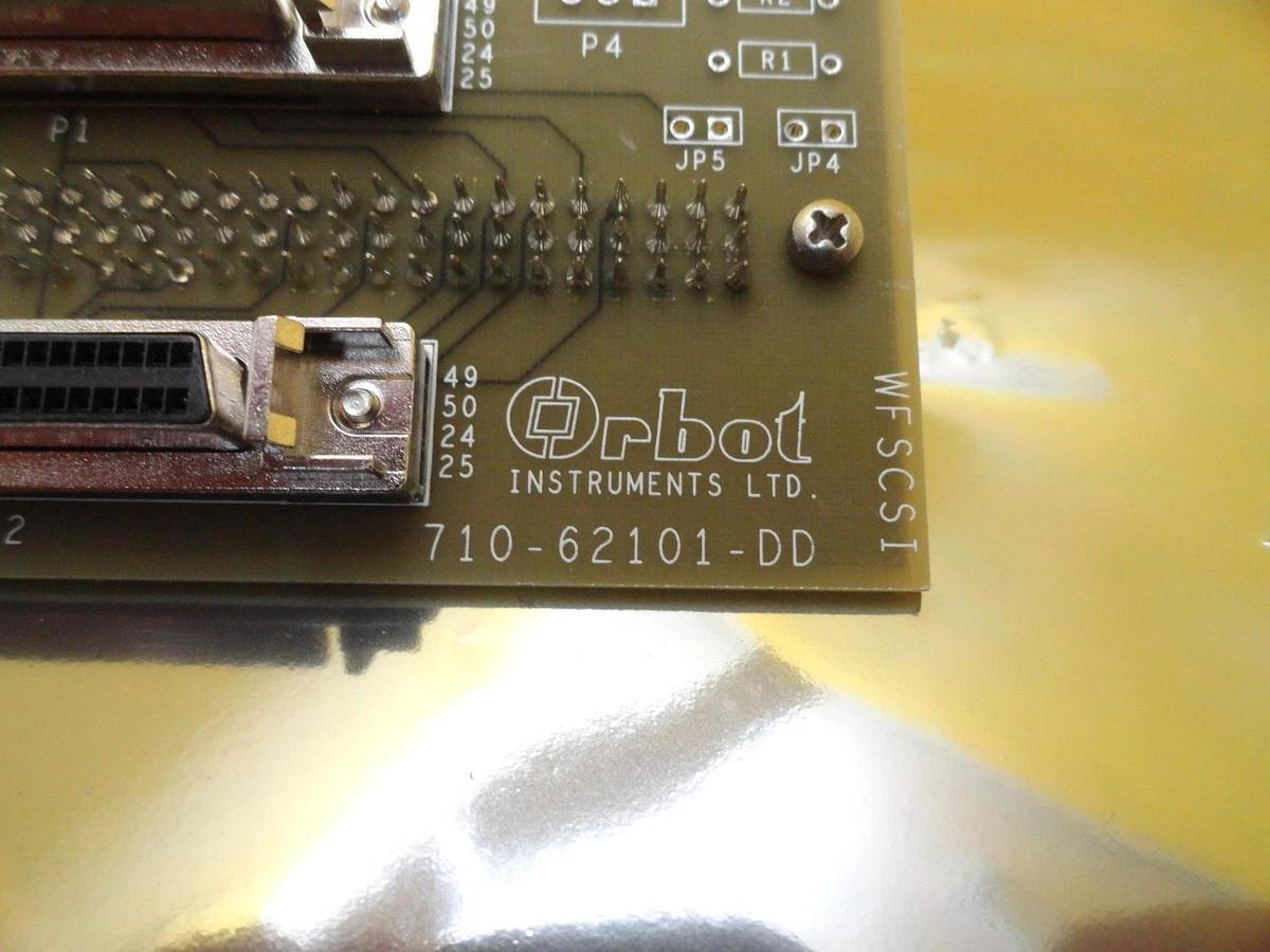 Used Orbot Instruments 710-62101-DD WFSCSI PCB Connector Board Lot of 2 Used Working
