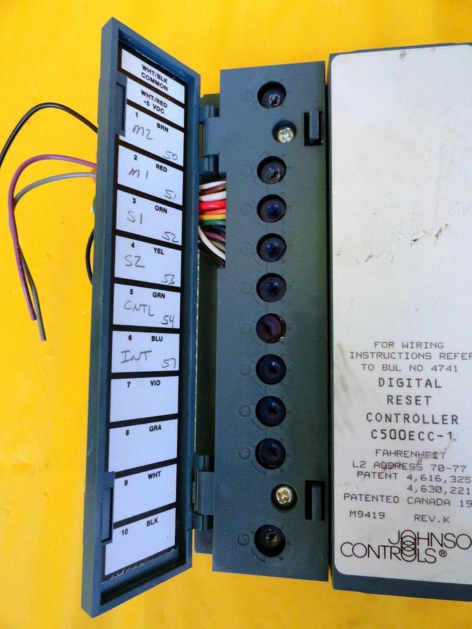 Used Johnson Controls Digital Reset Controller C500ECC-1 Used Working