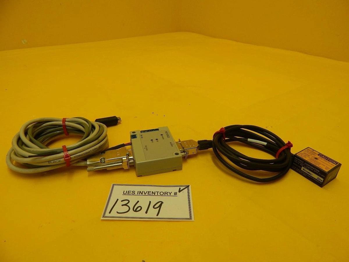 Used Keyence BL-600HA Laser Barcode Reader with BL-U2 Power Supply Zygo ARMI Used