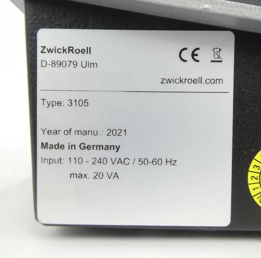 Zwick Roell D-89079 Ulm Digi Test Hardness Tester Module 3105 New Surplus