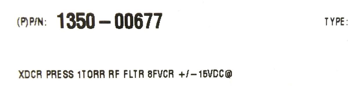 Used MKS Instruments 627B01TBC1B Baratron Pressure Transducer Working Surplus