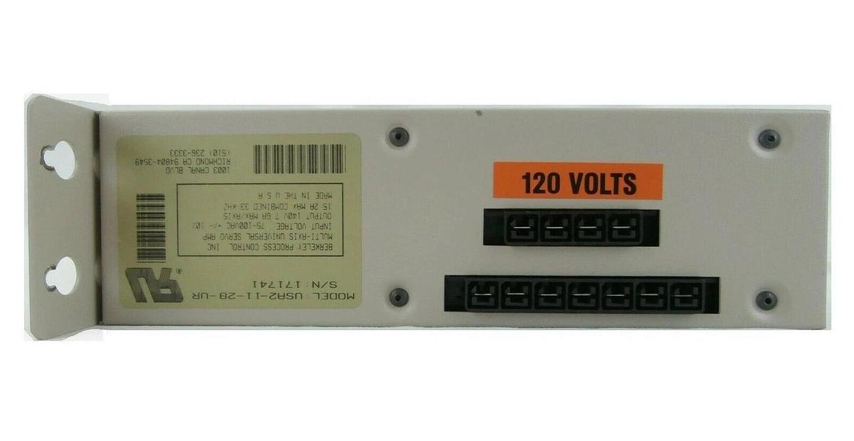 Used Berkeley Process Control USA2-11-28-UR Multi-Axis Universal Servo Amp Working