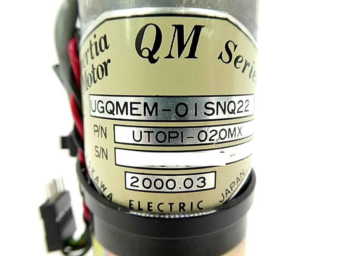 Used Yaskawa Electric UTOPI-020MX Minertia Motor UGQMEM-01SNQ22 Nikon NSR Working