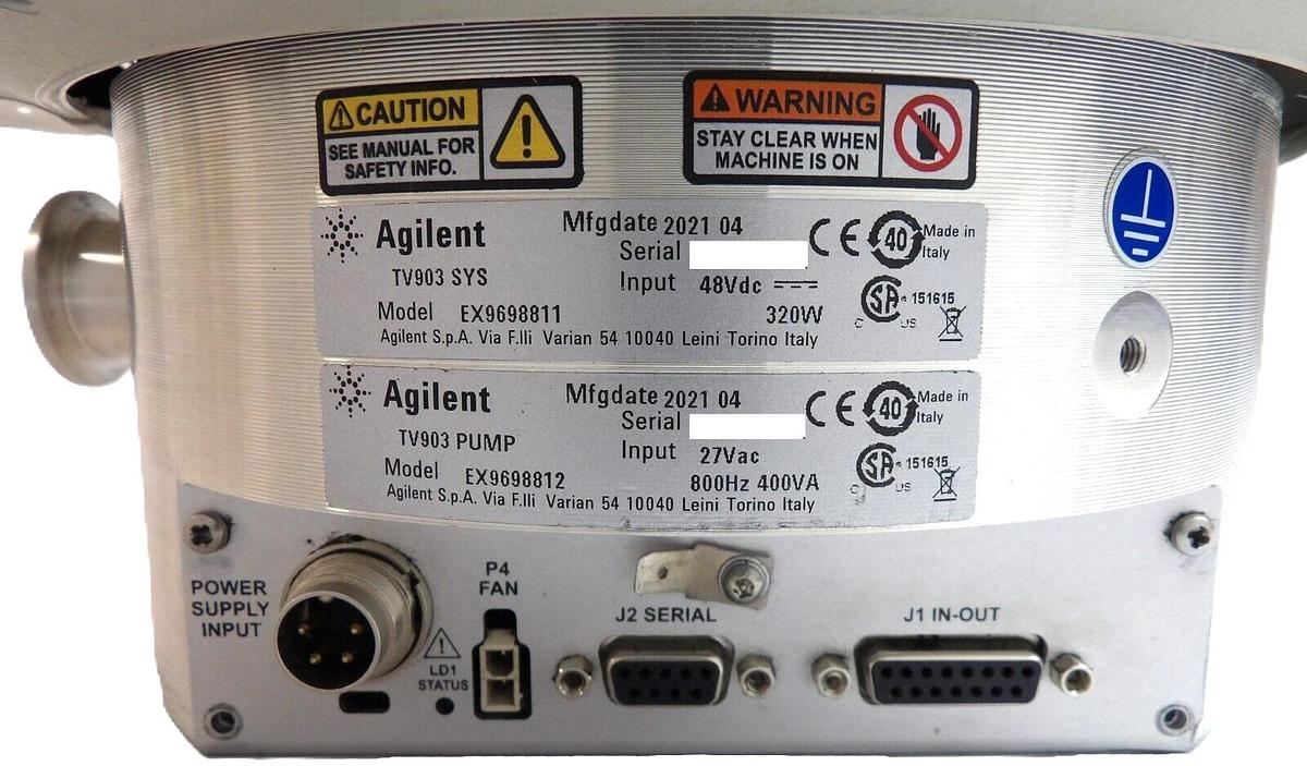 Used TV903 PUMP Agilent EX9698812 Turbomolecular Pump Turbo EX9698811 TV 903 Surplus