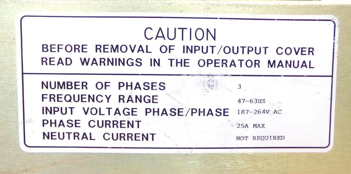 Used Elgar SW5250A-3-3-2 SmartWave Industrial Power Source SW5250A Damaged Untested