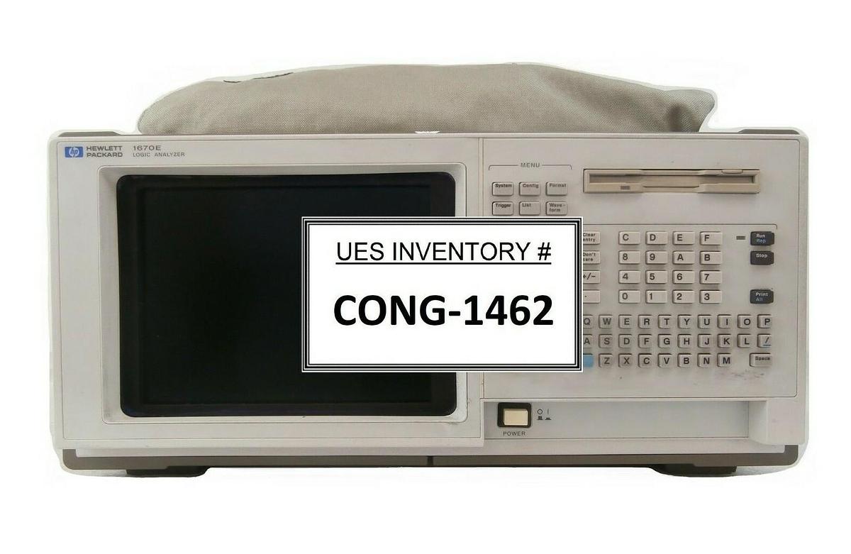Used HP Hewlett-Packard 1670E Logic Analyzer with E5385A Calibrated Tested Working