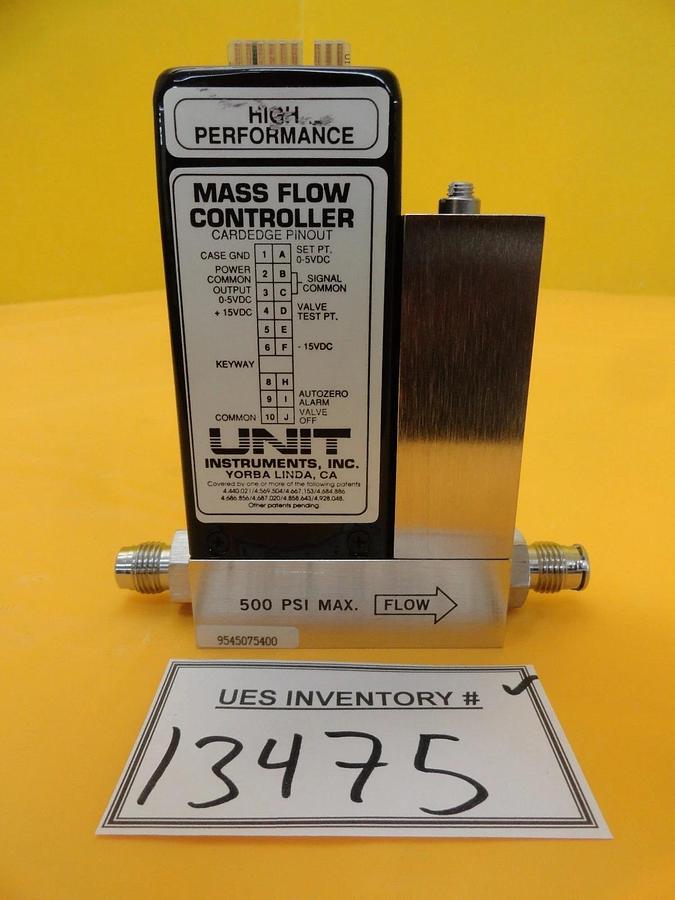 Used UNIT Instruments UFC-1100 Mass Flow Controller 10 SLM O2 Used Working