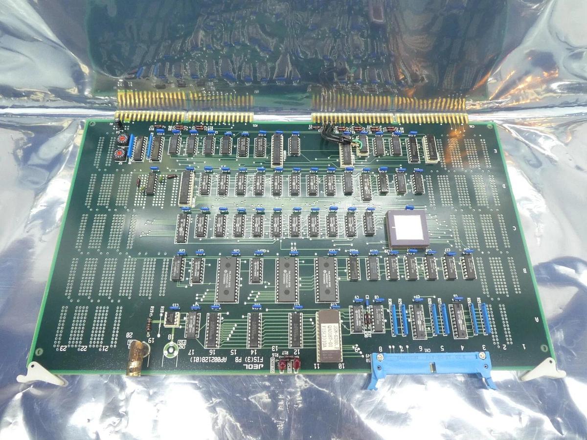 Used JEOL AP002128(01) Processor PCB Card FIS(3) PB JSM-6300F SEM Working Surplus