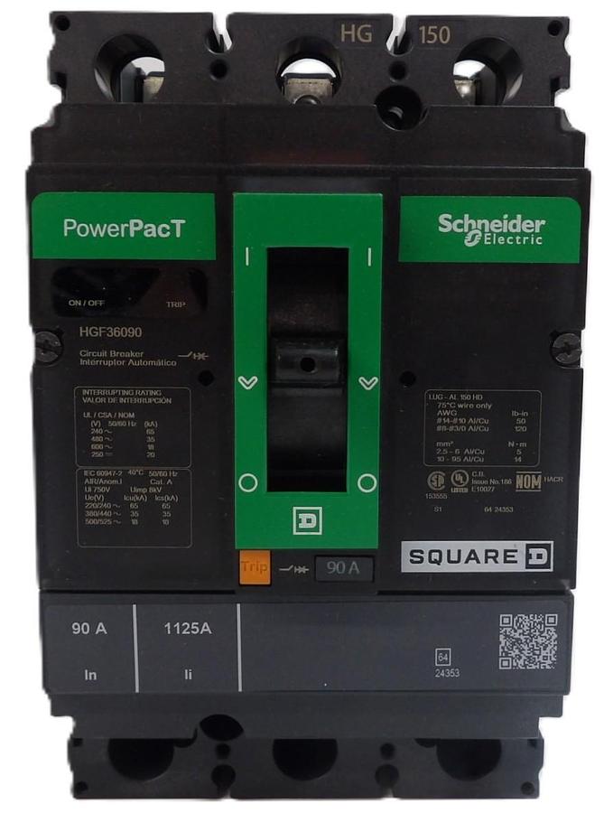 Schneider Electric HGF36090 Circuit Breaker PowerPacT SquareD New Surplus