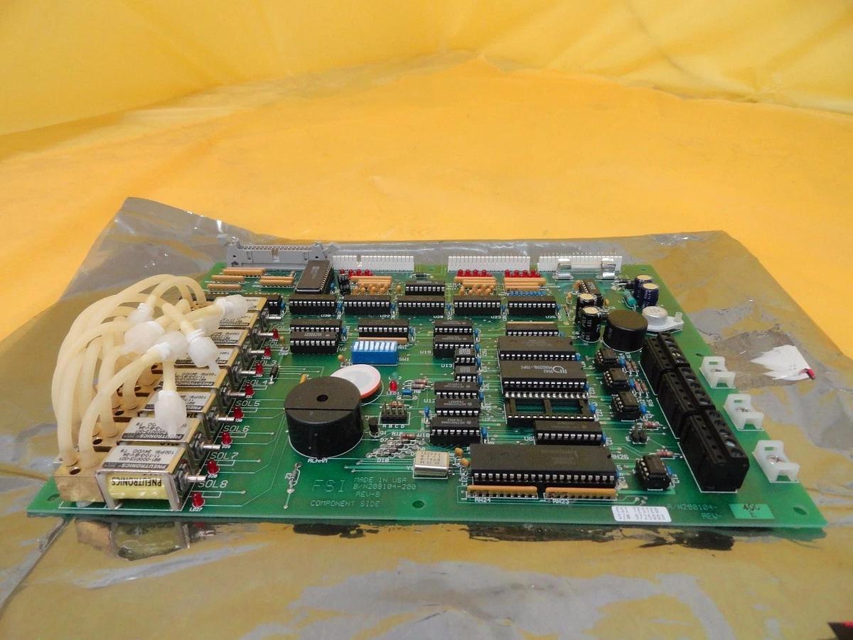 Used FSI International 233-5002-00 PC Pneumatic Interface Board PCB Working Surplus