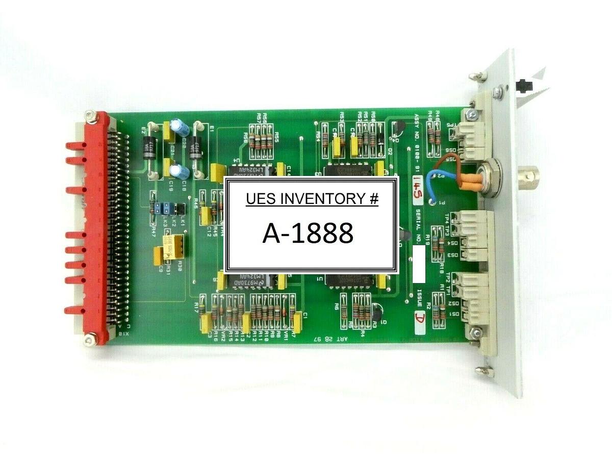 Used AMAT Applied Materials 0100-91145 Argon/Oxygen Bleed and Charge Monitor PCB Card