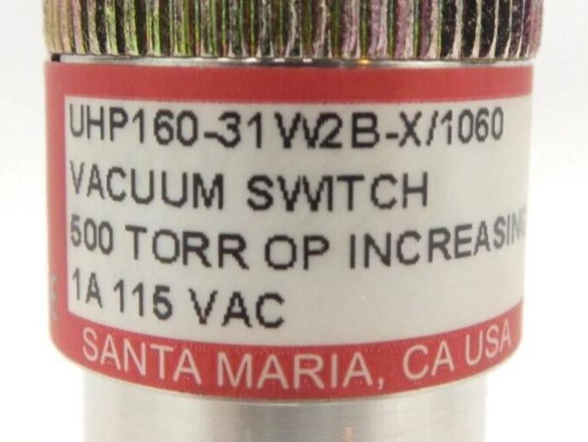 Used Wasco Vacuum Switch Lot of 3 UHP160-31W2B-X/1060 SV129-31W2B-X/6277 0190-09133