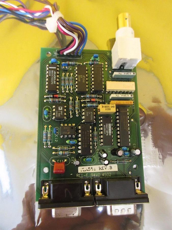 Used Arcom Control Systems TLA 551 Thermistor Elecrode Sensor Board PCB RCI-F Used