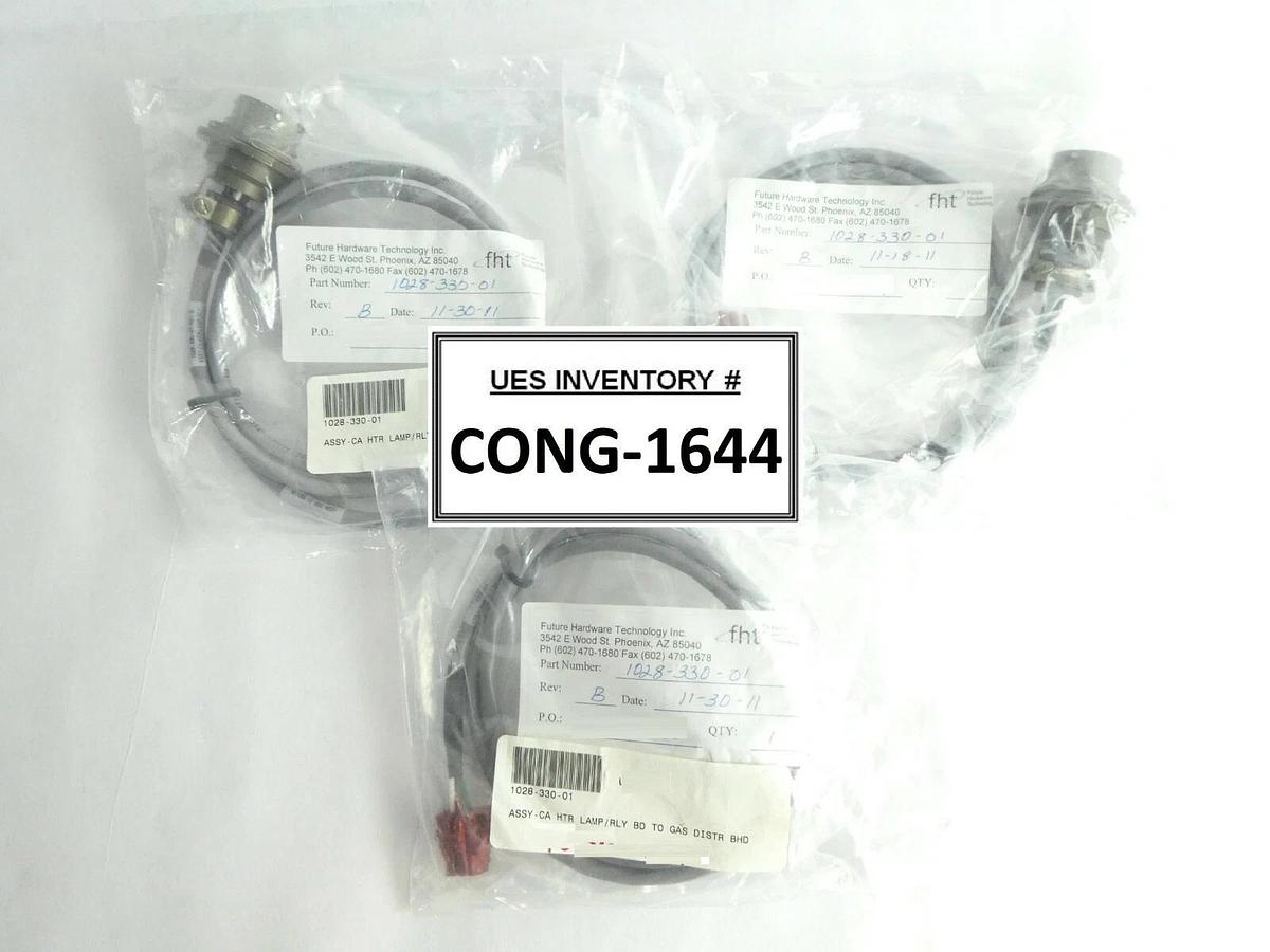 ASM 1028-330-01 Rev. B Board to Gas Distribution BHD Cable Lot of 3 New Surplus