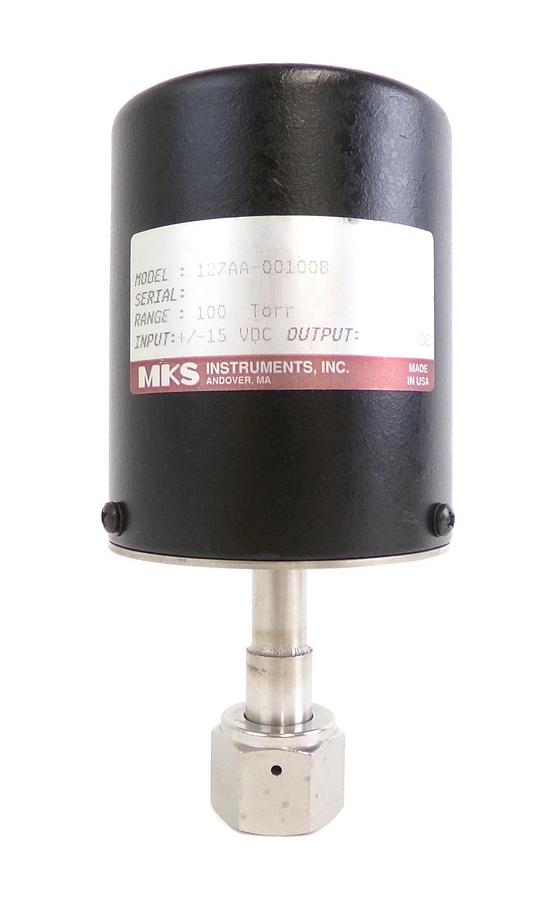 Used MKS Instruments 127AA-00100B Baratron Pressure Transducer Type 127 Working
