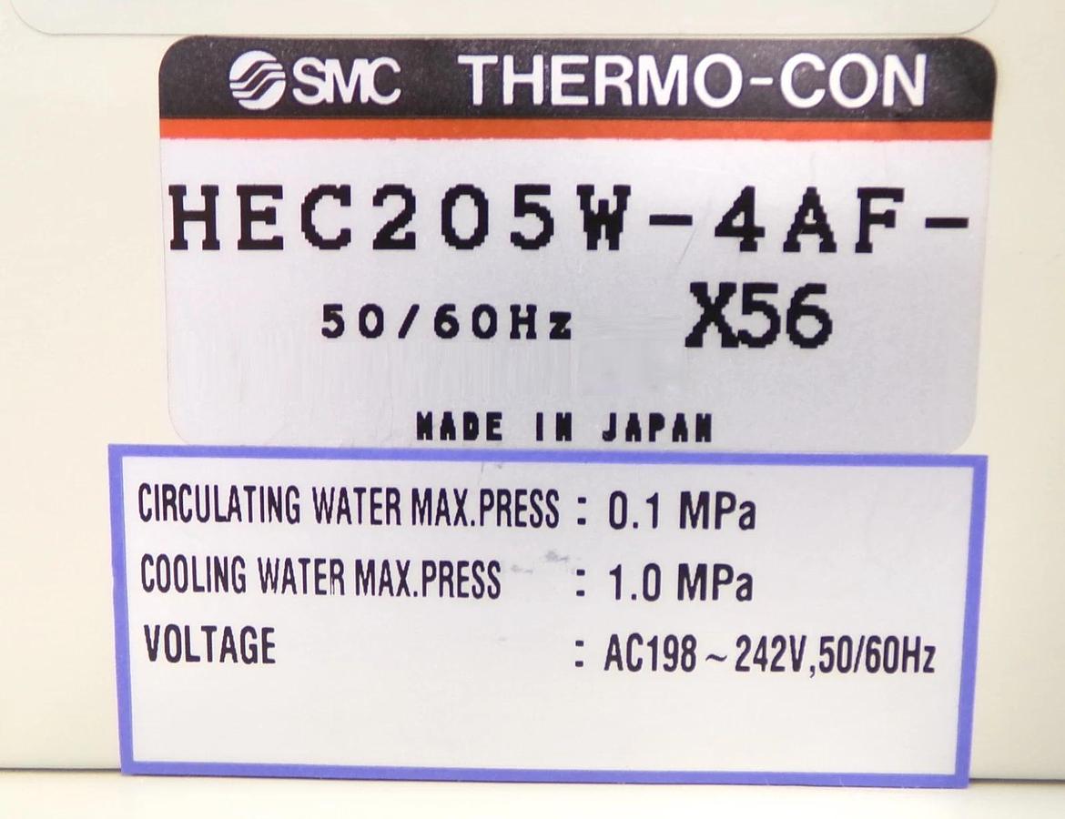 Used SMC HEC205W-4AF Temperature Controller THERMO-CON Untested Surplus