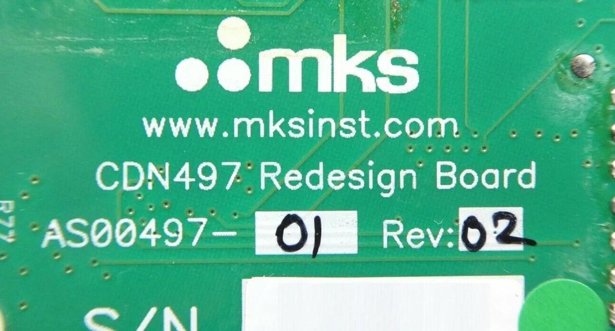 Used MKS Instruments AS01500-30 Interlock Module PCB CDN497R AMAT 0190-37947 Working