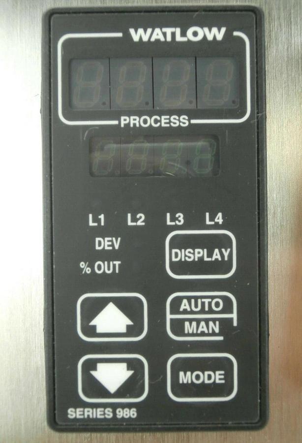 Used Semifab Environmental Control Panel RAM 2000/480/SVG Watlow 986 SVG 90S Working