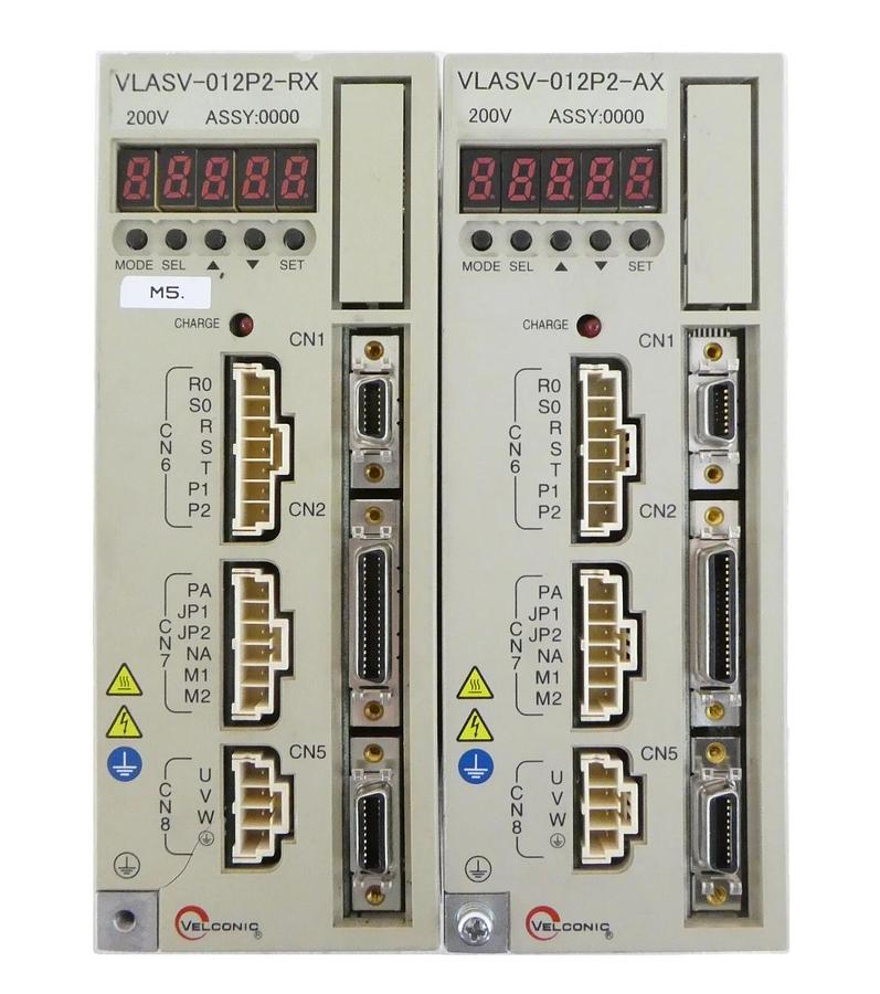 Used Toshiba Machine VLASV-012P2-AX VLASV-012P2-RX AC Servo Driver Lot of 2 Working