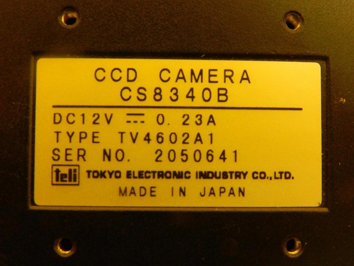 Used Tokyo Electronic Industry CS8340B Compact CCD Camera TV4602A1 Used Working
