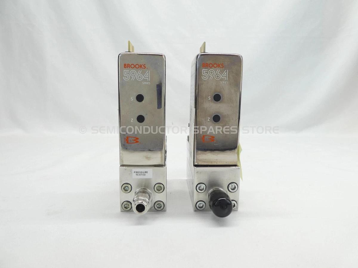 Refurbished Brooks 5964 Mass Flow Controller MFC 1000 SCCM SIH4 Lot of 2 OEM Refurbished