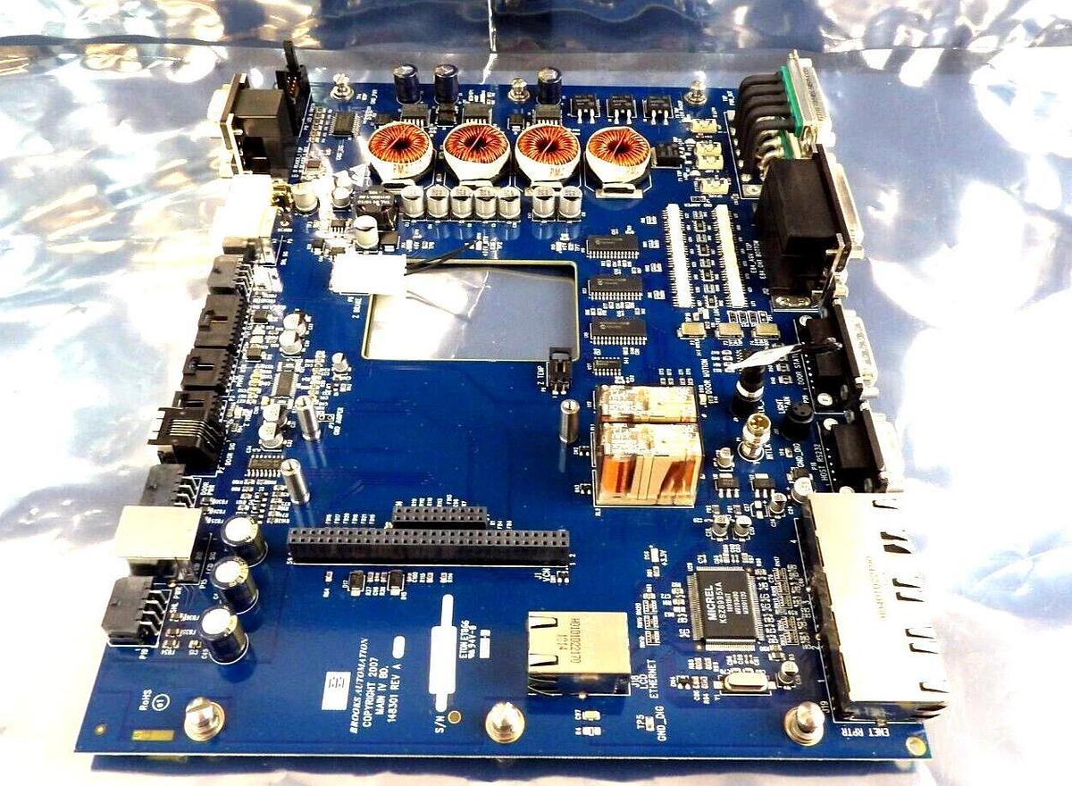 Used Brooks Automation 148300 Main IV Board Assembly PCB 148301 Working Surplus