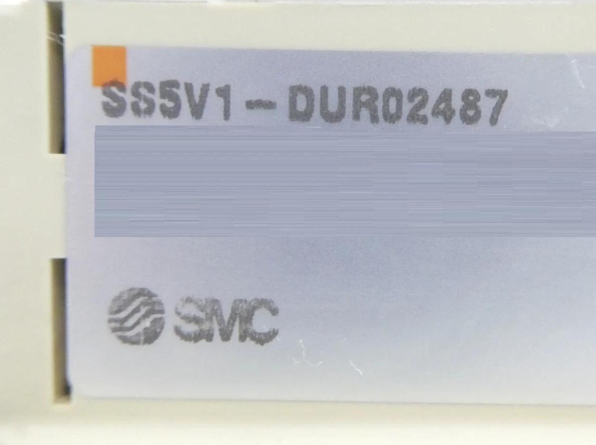 Used SMC SS5V1-DUR02487 15-Port Pneumatic Manifold Assembly Working Surplus