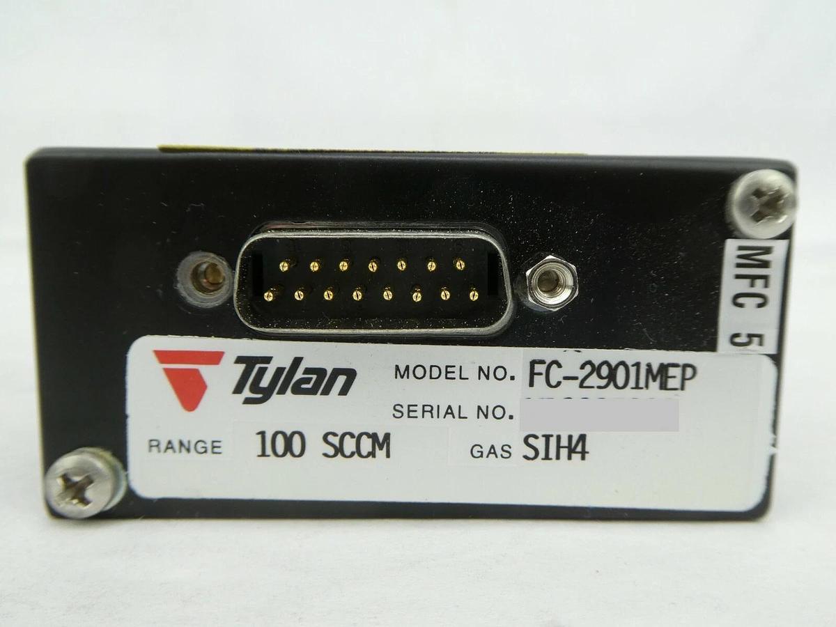 Used Tylan General FC-2901MEP Mass Flow Controller MFC 100 SCCM SiH4 2900 Working