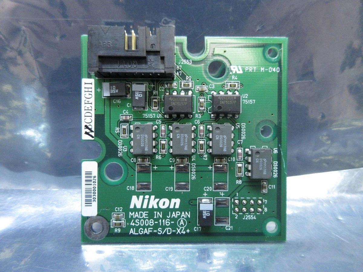 Used Nikon 4S008-116-A Sensor Interface Board PCB ALGAF-S/D-X4+ NSR System Used