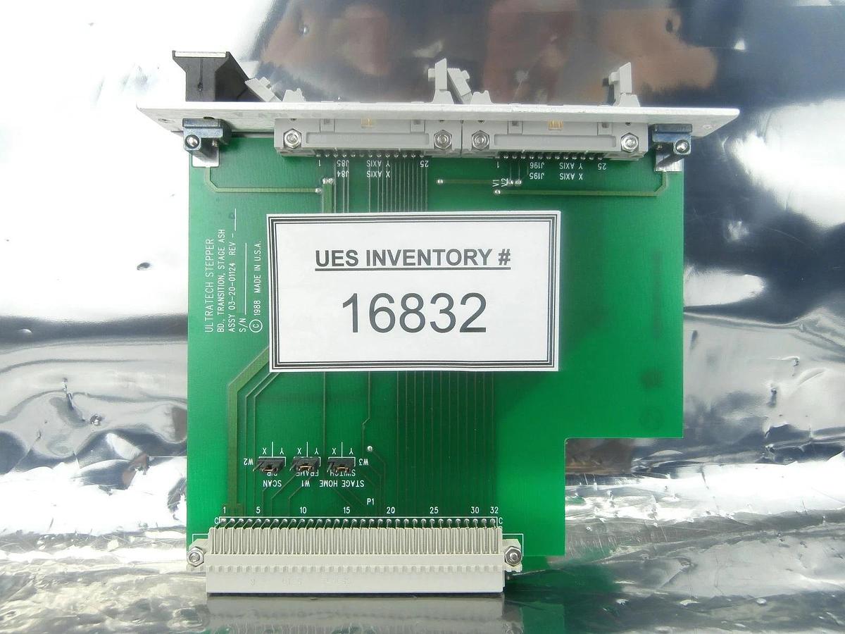 Used Ultratech Stepper 03-20-01124 Transition Y Stage ASH PCB Card Rev. D Titan Used