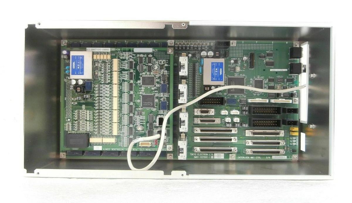 Used TEL Tokyo Electron 3M81-027681-14 MMI Interlock Controller PCB Trias Surplus