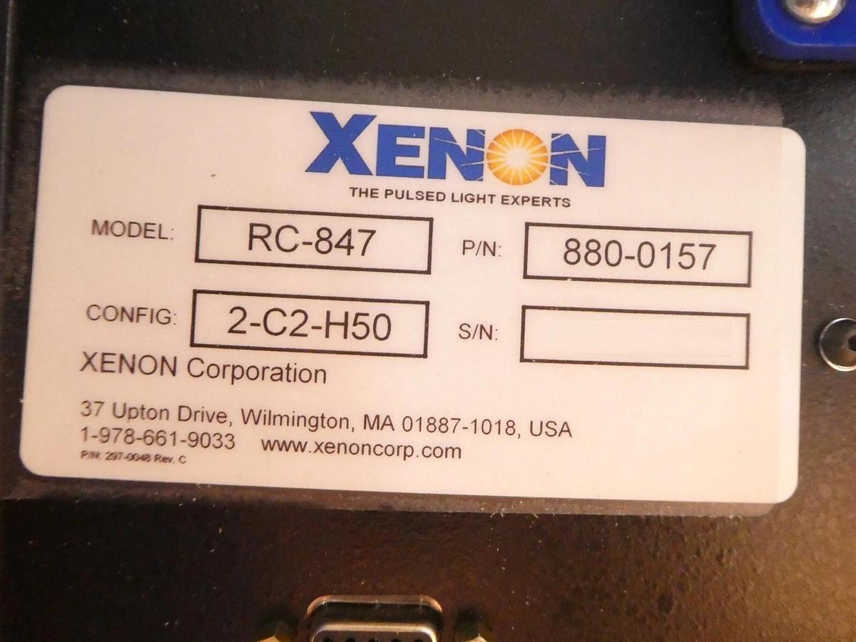 Used Xenon 880-0157 UV Pulsed Light System RC-847 2-C2-H50 Untested As-Is