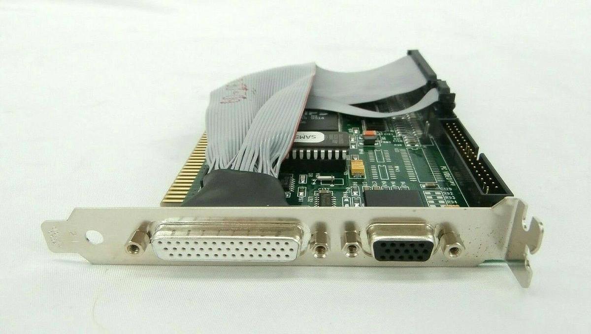 Used Dolch Computer Systems 21-0E01-0030 ISA Video PCB Card 22-0E01-0030 SVG 90S