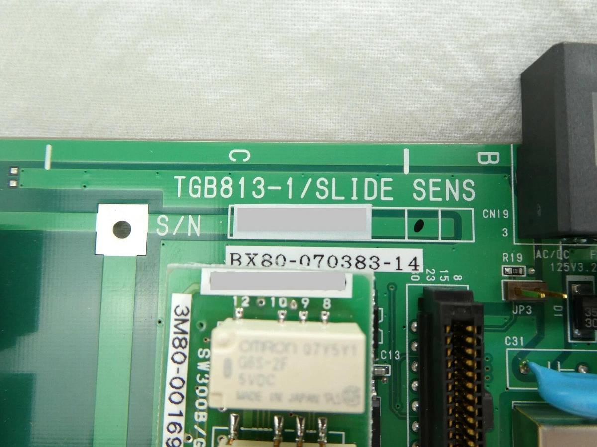 Used TEL Tokyo Electron BX81-070101-14 Board PCB TGB813-1/SLIDE SENS Trias Working