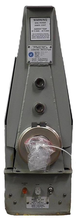 Used Bird Electronics 8890-300 Coaxial Resistor TERMALINE 2500 Watt 50 Ohms Working