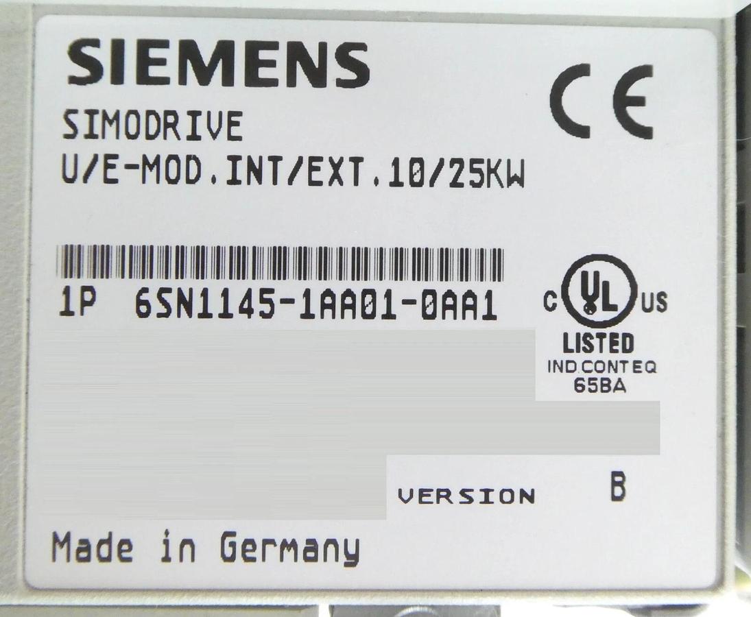 Used Siemens Simodrive 611 Modular Frequency Converter Simodrive Working Surplus