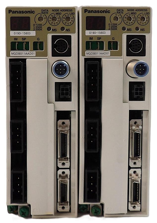 Used Panasonic MQDB011AAD01 AC Servo AMAT 0190-15603 Reseller Lot of 2 Working