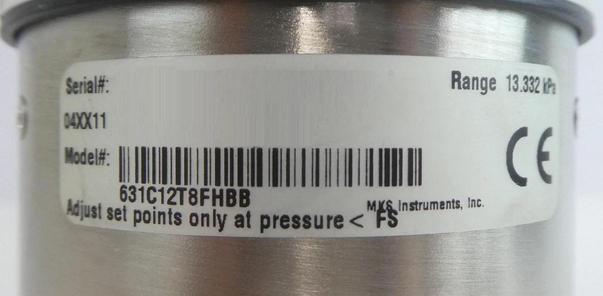 Used MKS Instruments 631C12T8FHBB Baratron Capacitance Manometer Type 631 Working
