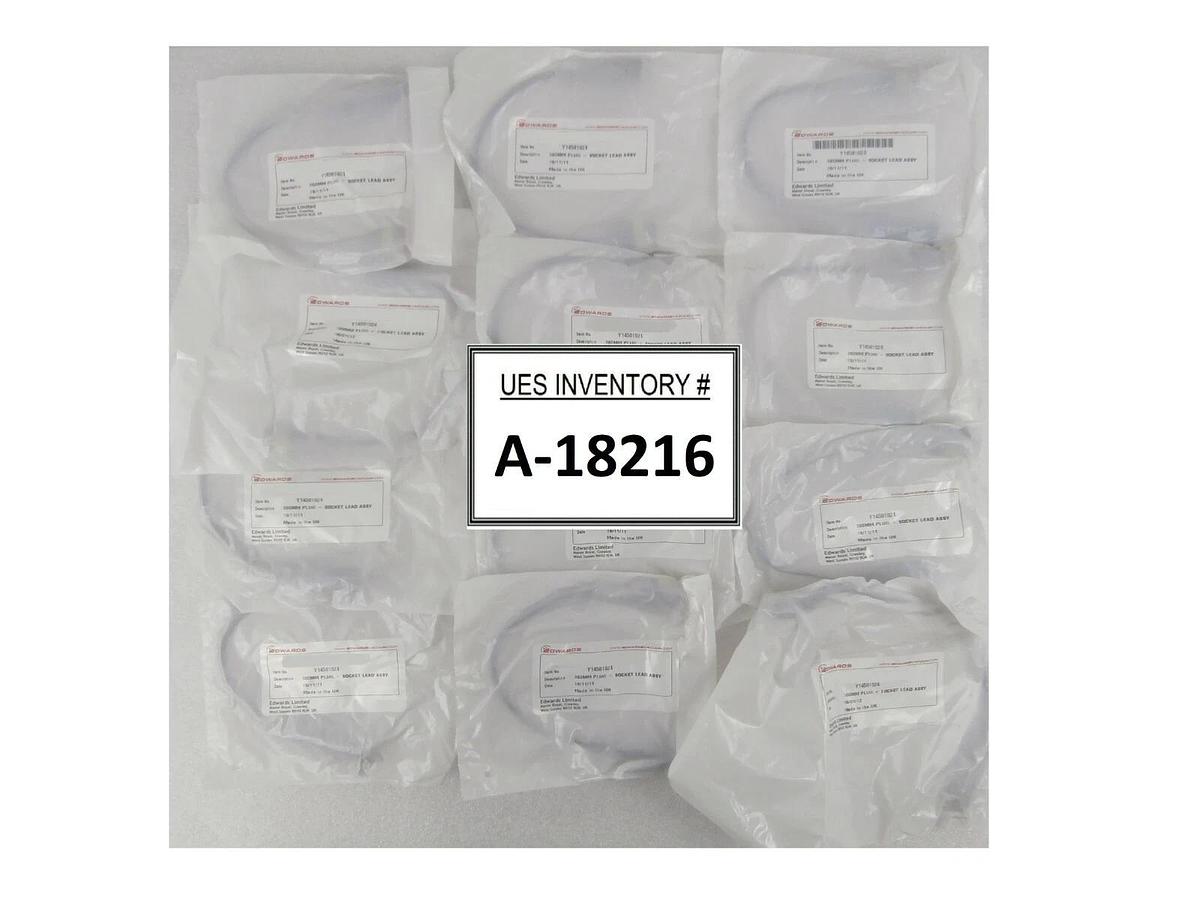 Used Edwards Y14501024 300mm Plug Socket Lead Assembly Reseller Lot of 12 New Surplus