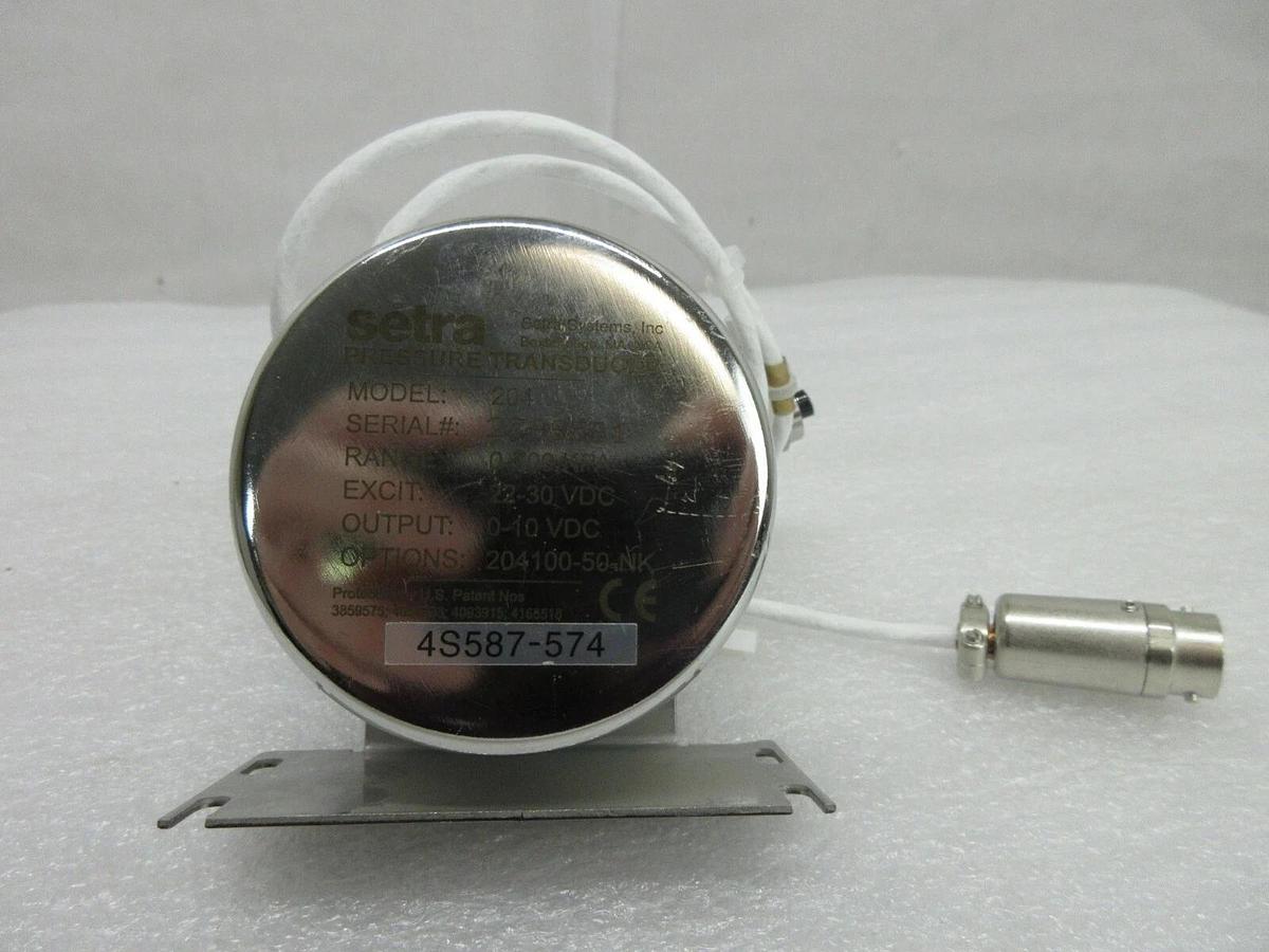 Used Setra 204100-50-NK Pressure Transducer 204 Nikon 4S587-574 NSR Series Working