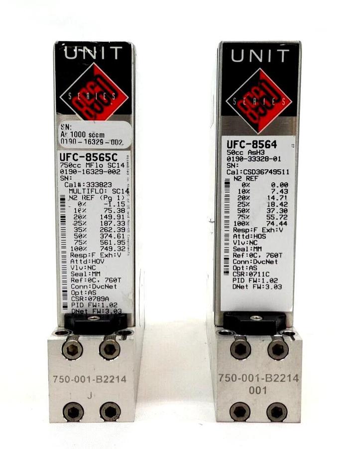Used Celerity UNIT UFC Mass Flow Controller MFC UFC-8565C UFC-8565 UFC-8564 Lot of 11
