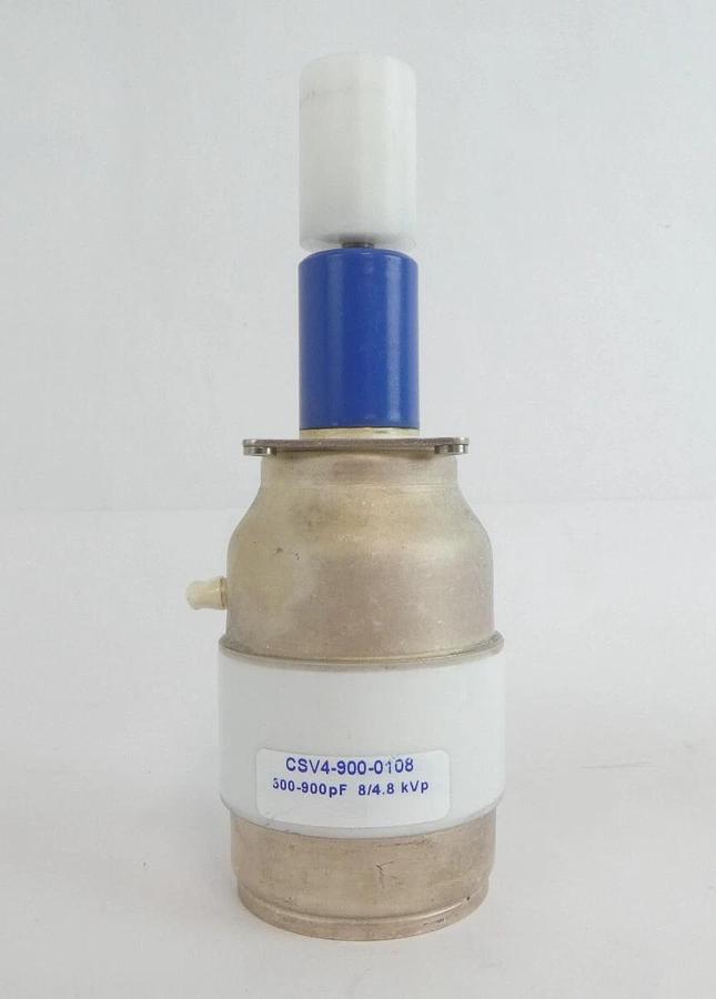 Used Jennings CSV4-900-0108 CSV4-900-0106 Vacuum Capacitor Lot of 2 Working Surplus