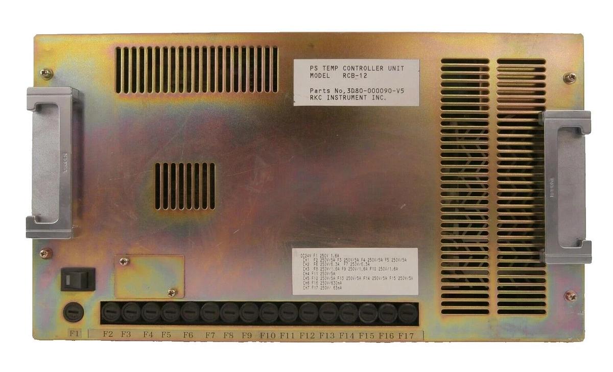 Used RKC Instrument RCB-12 PS TEMP Controller TEL Tokyo Electron 3D80-000090-V5 Spare